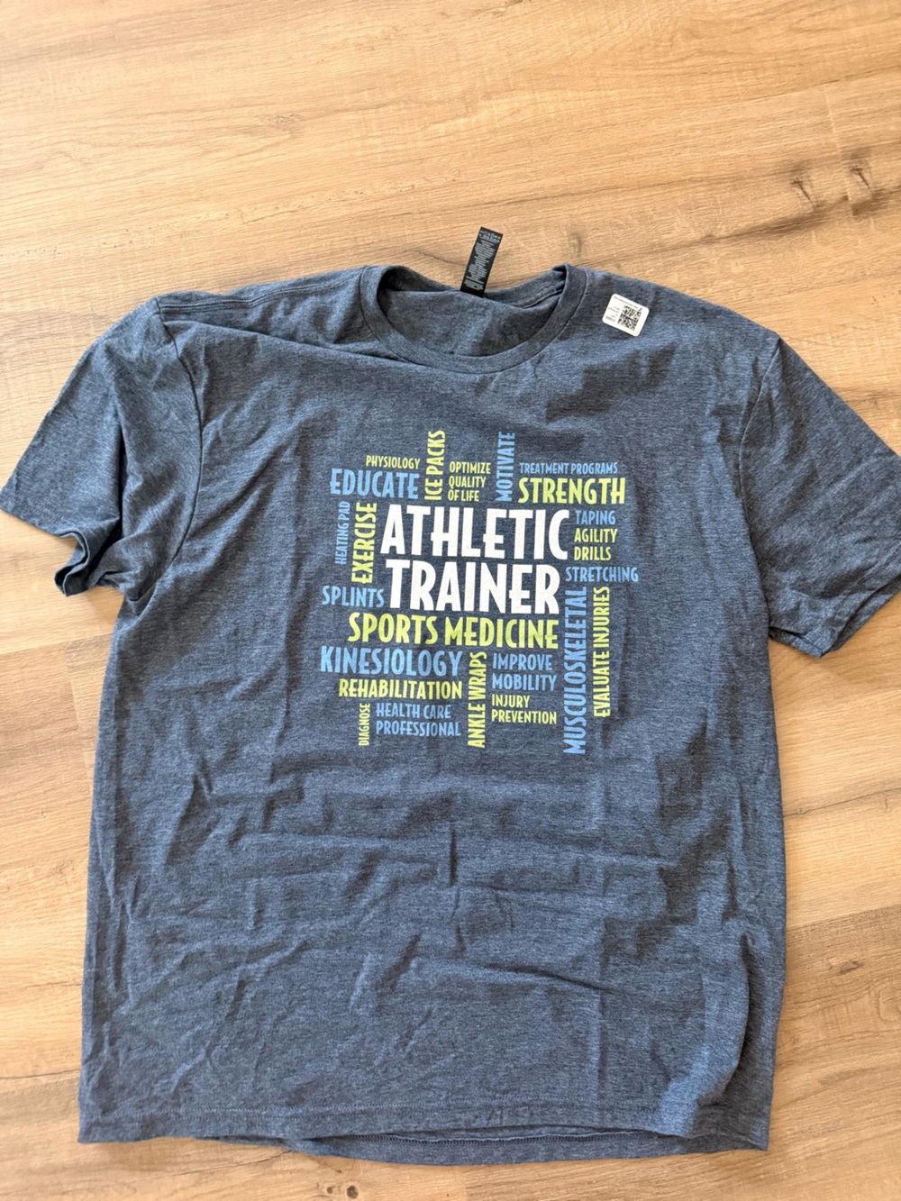 Athletic Trainer Graphic Tee in Heather Gray